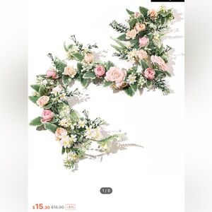 8 Artificial rose vine